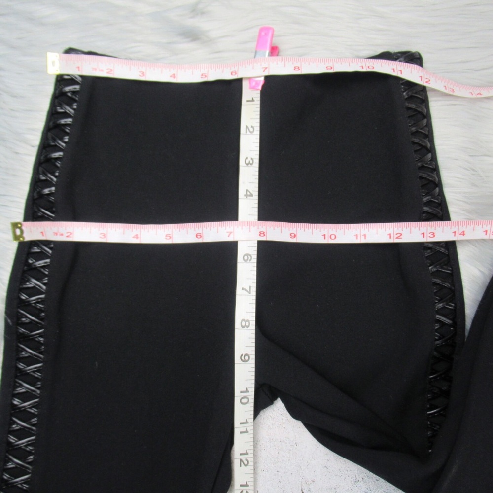 LYSSE Sedona Black Faux Leather Braided Sides Leggings Lace Up Women’s Size XS - Picture 8 of 11